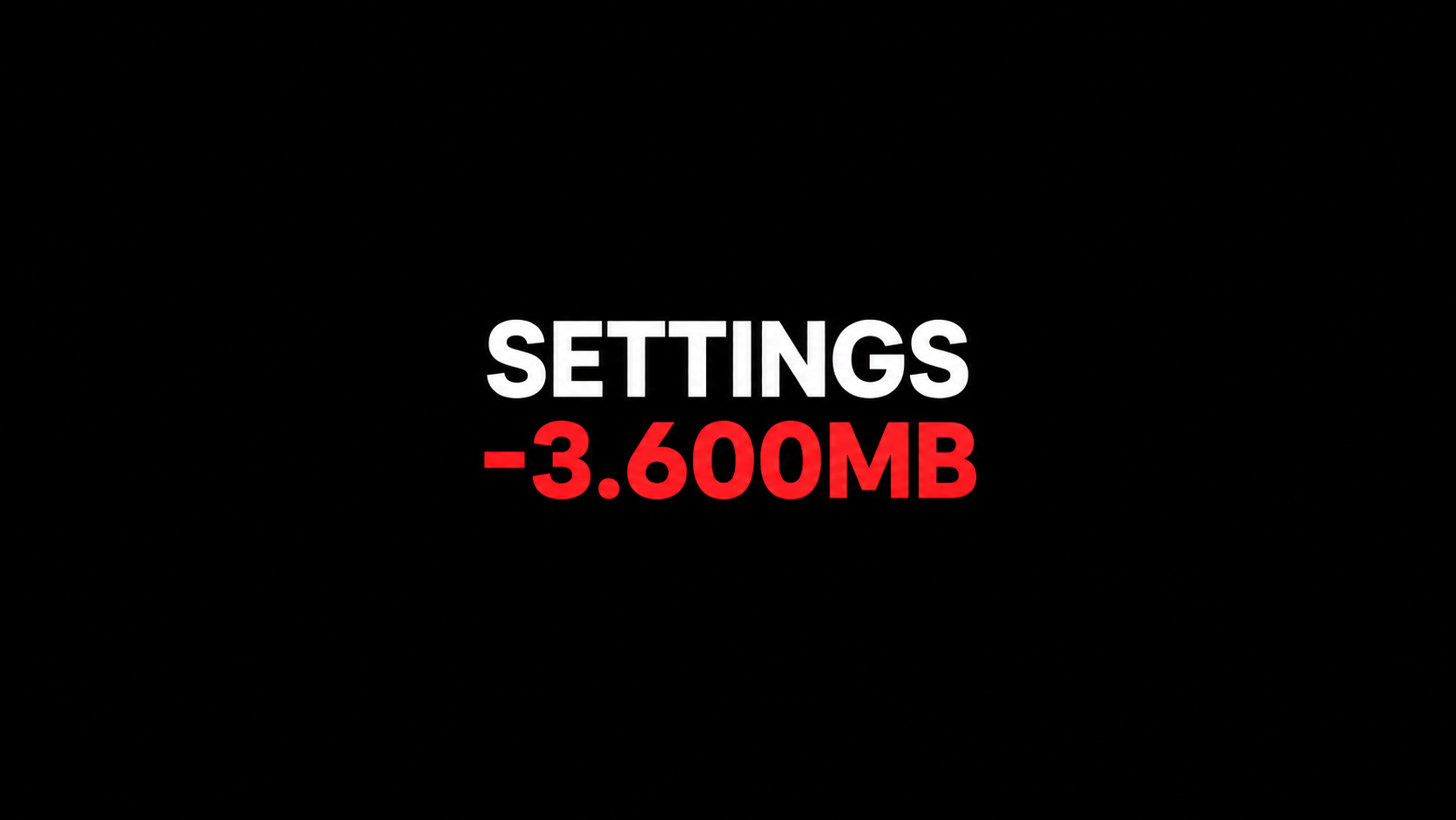 FPS BOOST SETTINGS -3.600MB